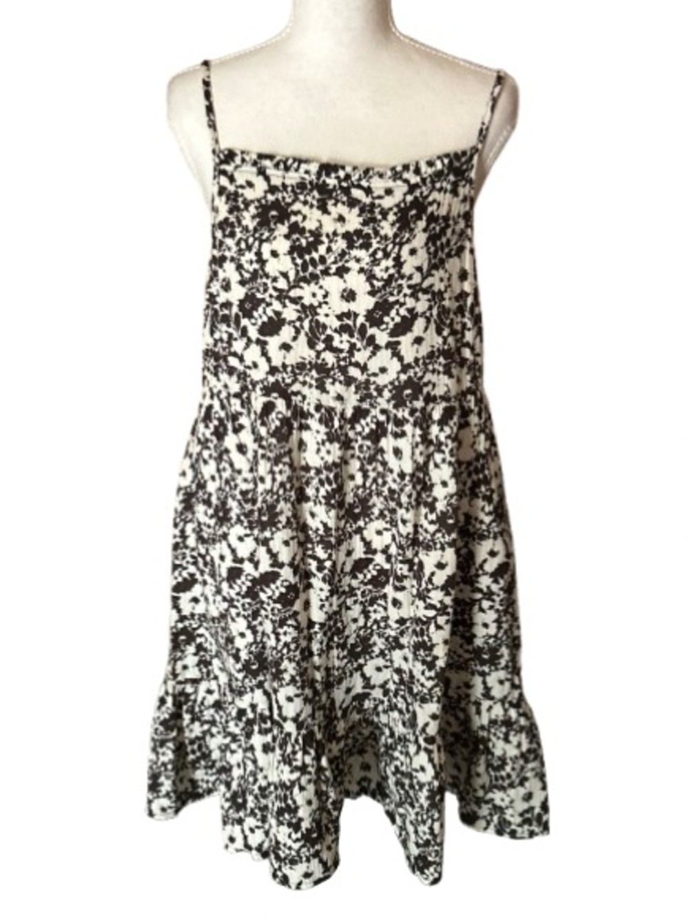 Muslin Cotton RAILS Medium Tiered MIDI Sun Dress Floral Sundress Boho Cottage
